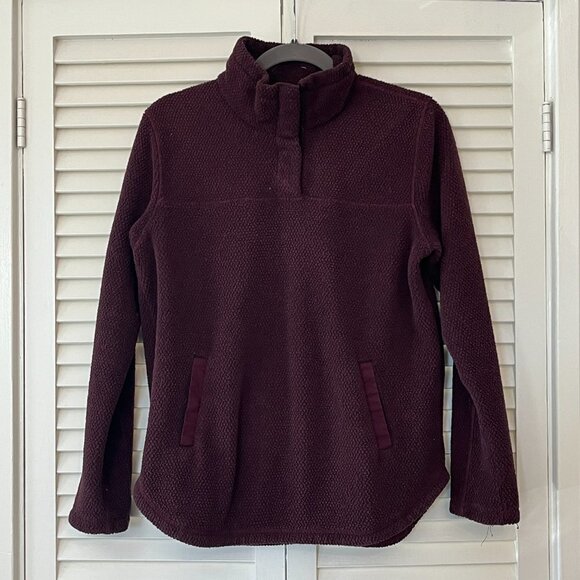 Thread & Supply fleece pullover jacket women maroon small - Picture 2 of 11